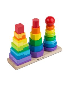 Stapelturm Sortierspiel aus Holz