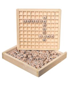 Wörter legen Lernspiel aus Holz
