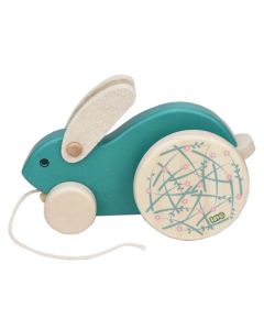 BAJO Hase petrol auf Rädern   