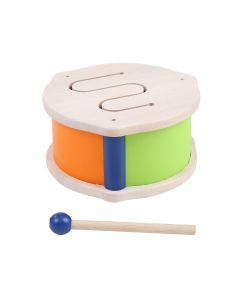 die stabile Holztrommel erzeugt sanfte Klänge