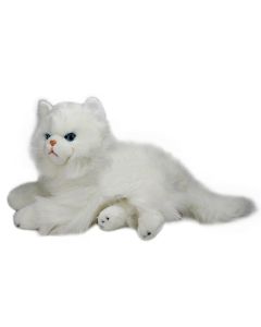 Stofftier Perserkatze in Weiß