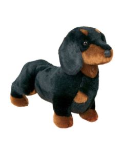 Dackel Spats schwarz braun Kuscheltier stehend 37 cm