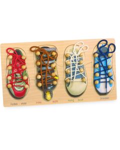Fädelspiel Schuhe binden