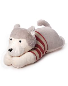 Husky aus Plüsch als XXL Kuschelkissen und Stofftier