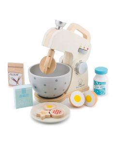 Holzmixer Spielset mit Zubehör in creme-weiss