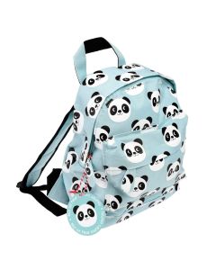kleiner Rucksack hellblau Im Panda-Design
