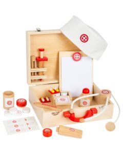 Holz-Arztkoffer für Kinder mit viel Zubehör
