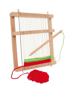 Holzwebrahmen mit Zubehör