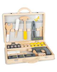 Spiel-Werkzeugkoffer mit Holzwerkzeug