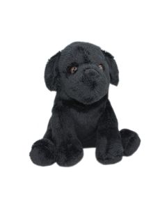 Mini Stofftier Labrador Hund in Schwarz