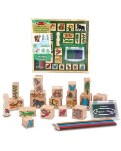 Holzstempel-Kreativset "Regenwald"