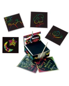 125 Mini Scratch Art Notizzettel