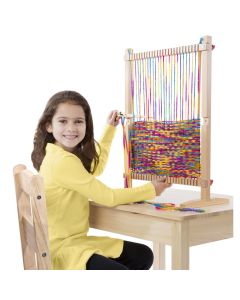 großer Holz-Webrahmen