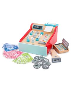 Kinderkasse aus Holz als Zubehör für den Kaufladen