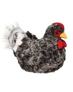 Pepper Stofftier Huhn in Schwarz