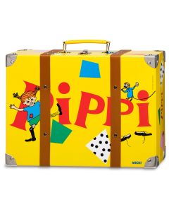 Kinderkoffer mit fröhlichen Pippi Langstrumpf Bildern