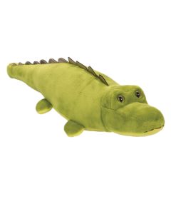 Plüschtier Krokodil in olive-grün