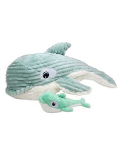 Plüschtier Orca-Wal mint mit Baby