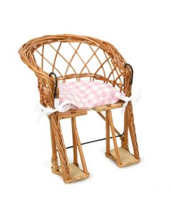 Rattan Puppensitz für den Fahrrad-Lenker mit Kissen