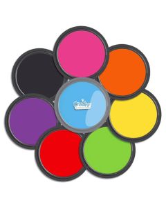 8 runde Stempelkissen im Großformat