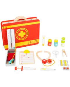 Kinder Arztkoffer "Notarztkoffer" 15-teilig aus Holz