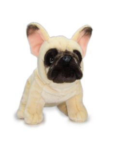 Französische Bulldogge in Beige als Stofftier Hund