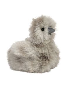 graues Stofftier Seidenhuhn-Küken