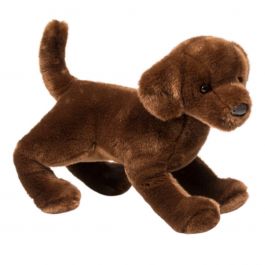 H. ca. 17cm Stofftier Chocolate Schoko Plüschtier brauner Labrador Hund 