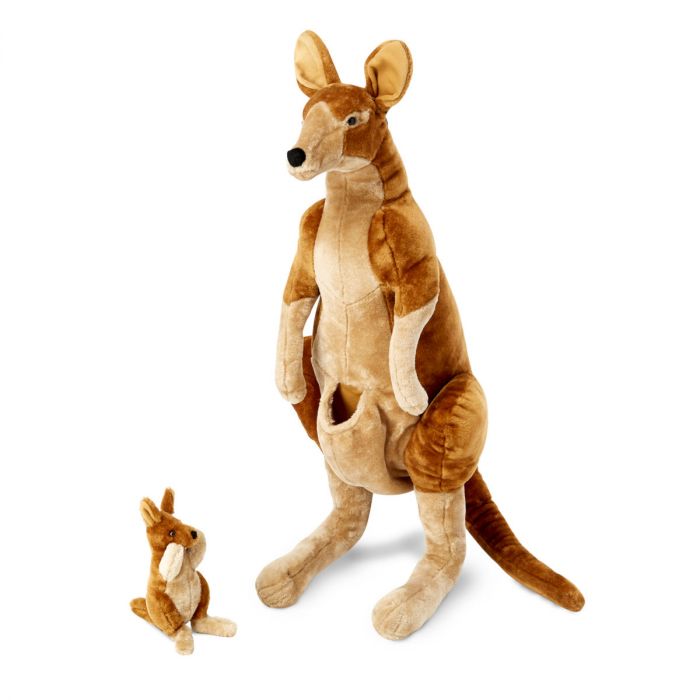 Känguru mit Baby 27 cm Kuscheltier Stofftier Teddys Rothenburg 