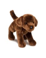 Stofftier Hund braun, stehend.