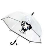 Stockschirm für Kinder transparent mit Hundemotiv