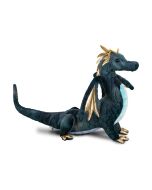 Stofftier Drache Aragon in navy-blau