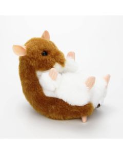 Plüschtier Hamster in Braun-Weiß