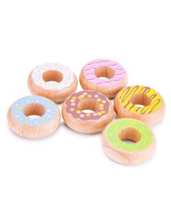 Donuts 6er Set Holzlebensmittel