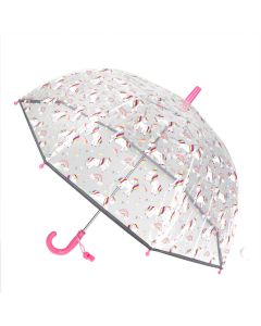 Einhorn Regenschirm für Mädchen, transparent