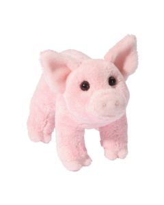 Kleines Stofftier Schwein in Rosa