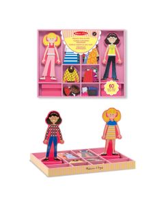 MAGNIKON Magnetische Anziehpuppen | 3 Puppen + 50 Magnete | Spielzeug Für Unterwegs | Ab 3 Jahren