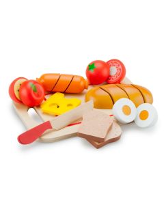 Spiel-Lebensmittel-Set "Frühstück" aus Holz