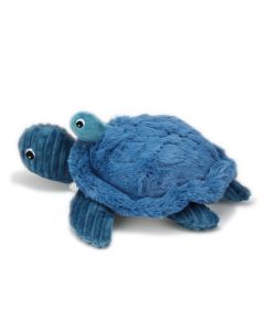 Stofftier Schildkröte in Blau mit kleiner Babyschildkröte