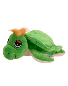 Wärmetier Schildkröte in Grün mit Haarbüsche in Orange